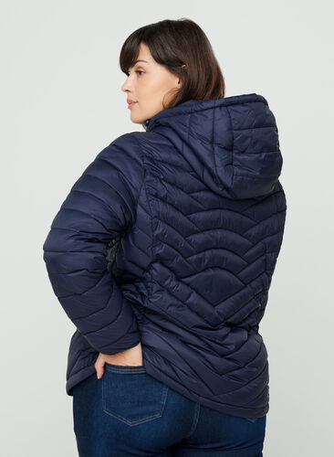 Short, quilted, lightweight jacket, Night Sky, Model image number 1