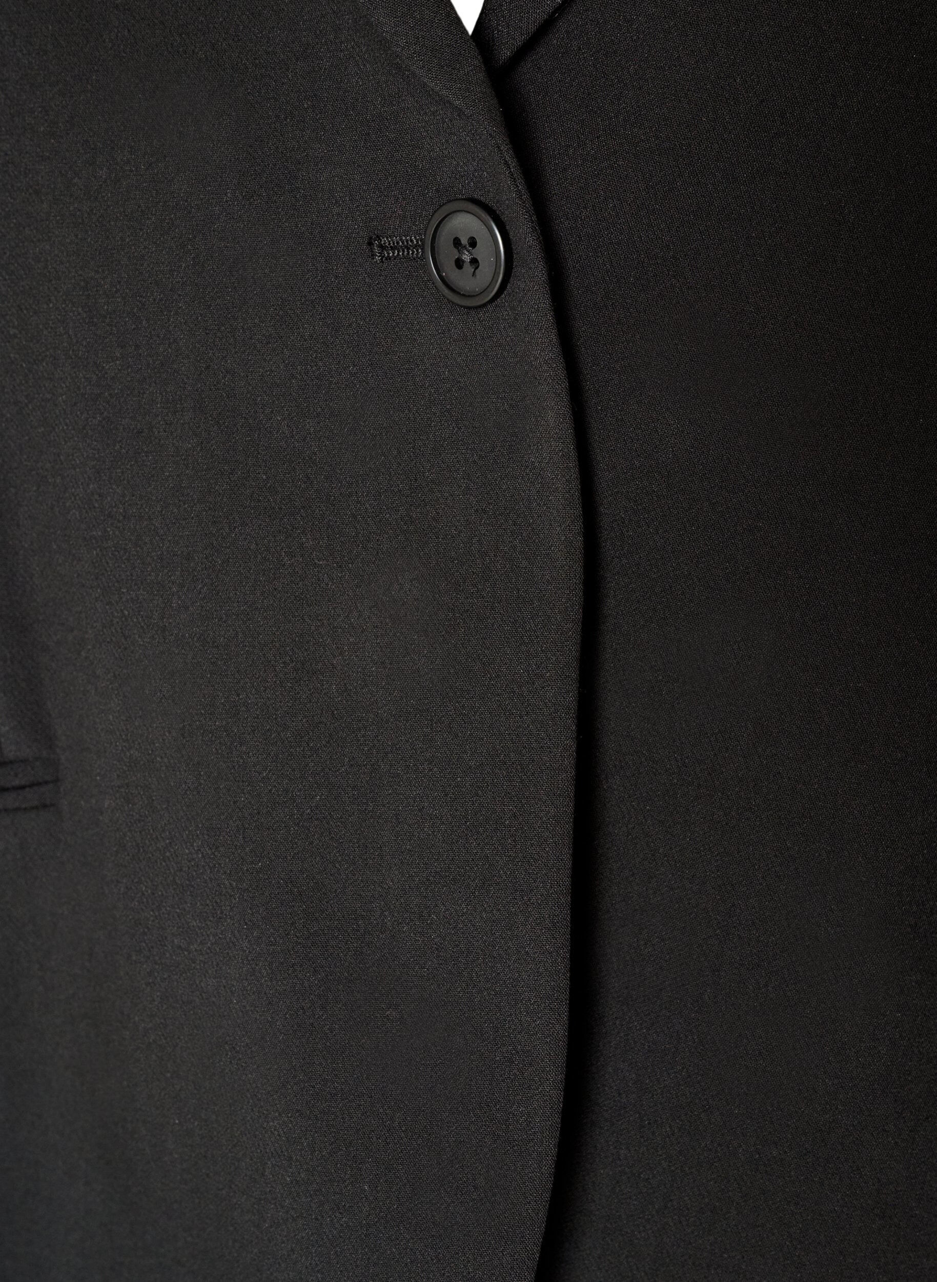 ZizzifashionClassic blazer with a single button closure, Black, Packshot image number 2