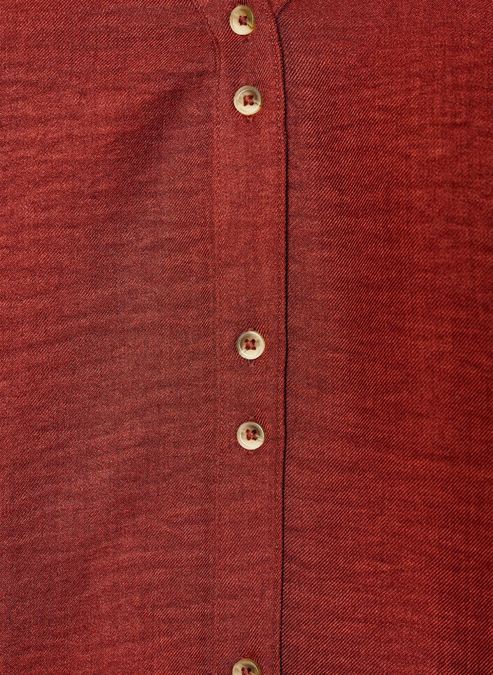 V-neck shirt blouse with short sleeves, Red, Packshot image number 2