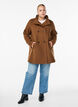 Short coat with A-line shape, Brown, Model image number 1