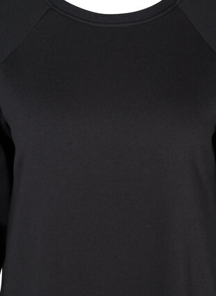 Sweater dress with pockets and slits, Black, Packshot image number 2
