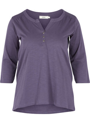 Blouse with 3/4 sleeves, Graystone, Packshot image number 0