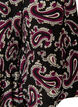Short A-line jersey dress with an all-over print, Dark Bordeaux, Packshot image number 3