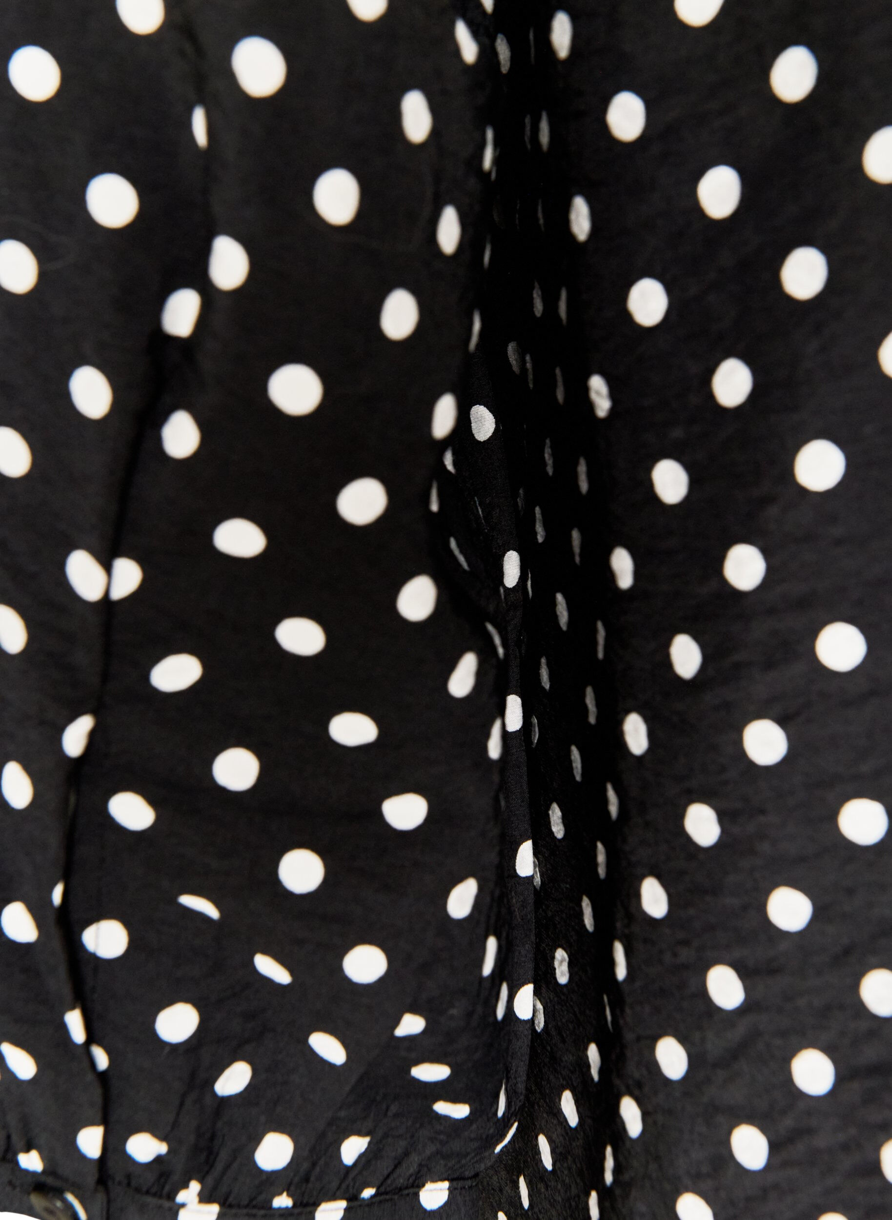 ZizzifashionShirt with dotted pattern and 3/4 sleeves, Black, Packshot image number 3