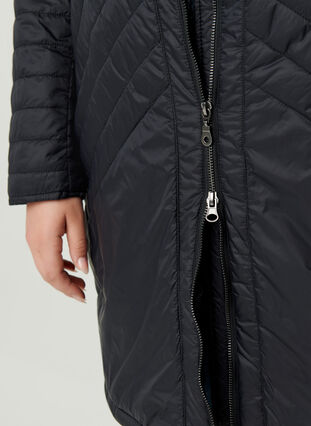 Quilted lightweight jacket, Black, Model image number 3
