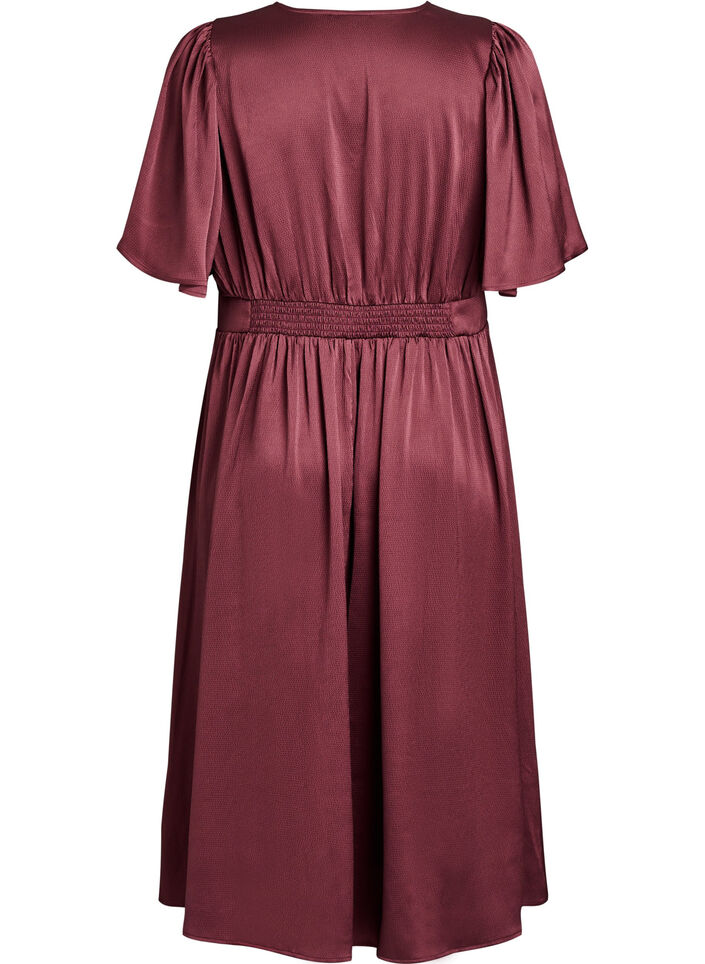 Empire party dress in midi length, Dark Bordeaux, Packshot image number 1