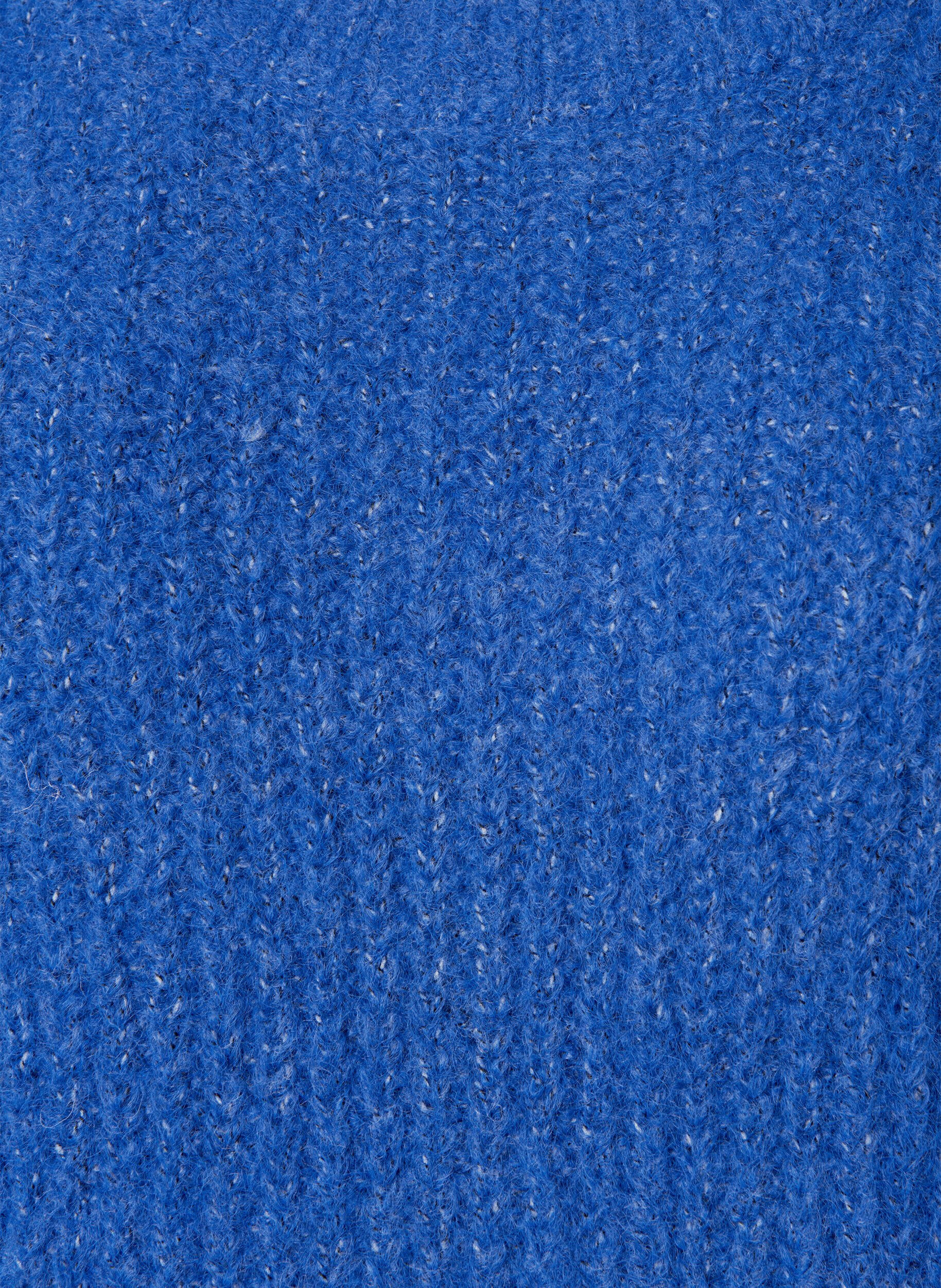 Zizzifashion Knitted sweater with wool and raglan sleeves, Princess Blue, Packshot image number 2