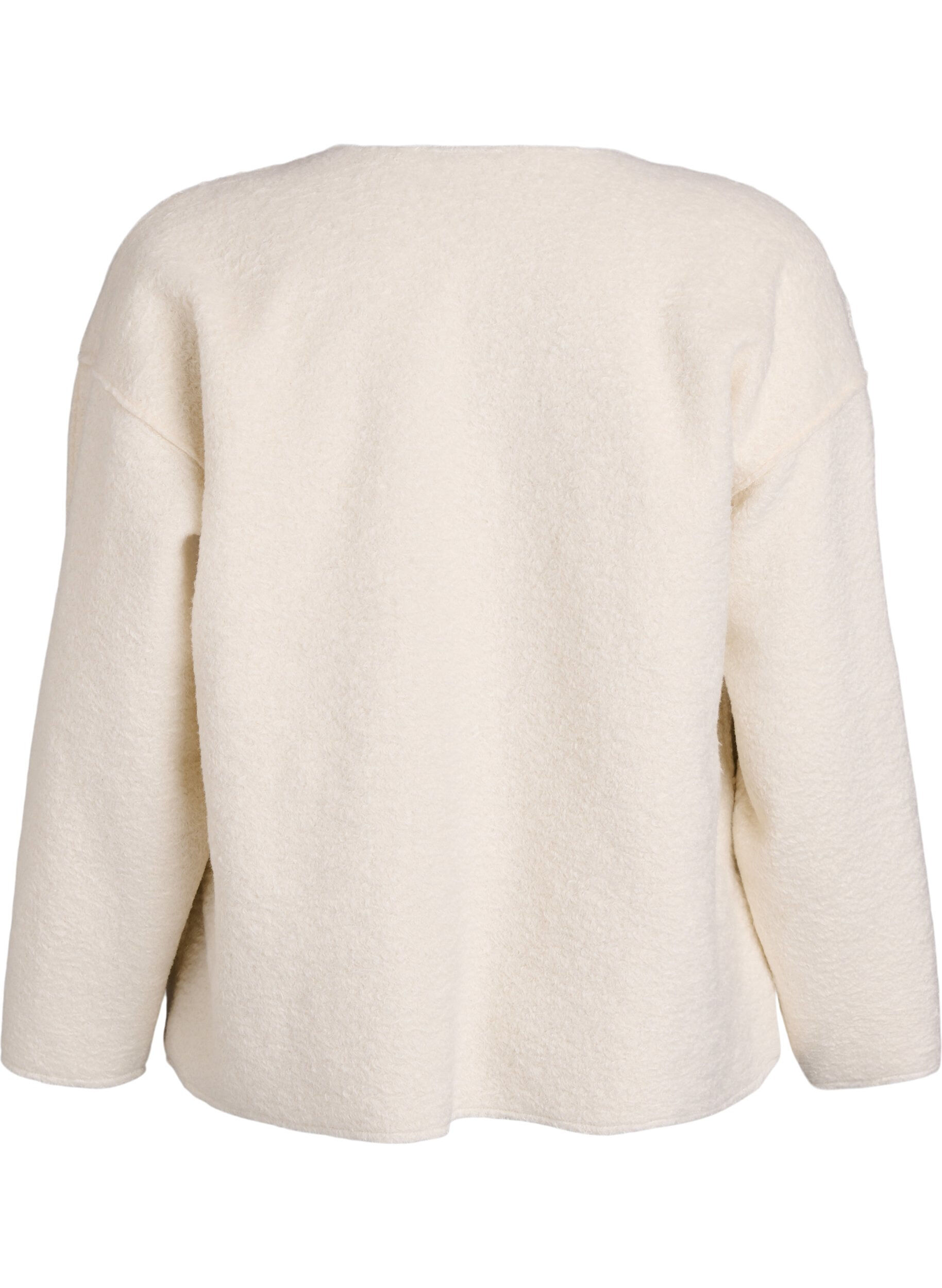 ZizzifashionLoose cardigan with pockets, Vanilla, Packshot image number 1