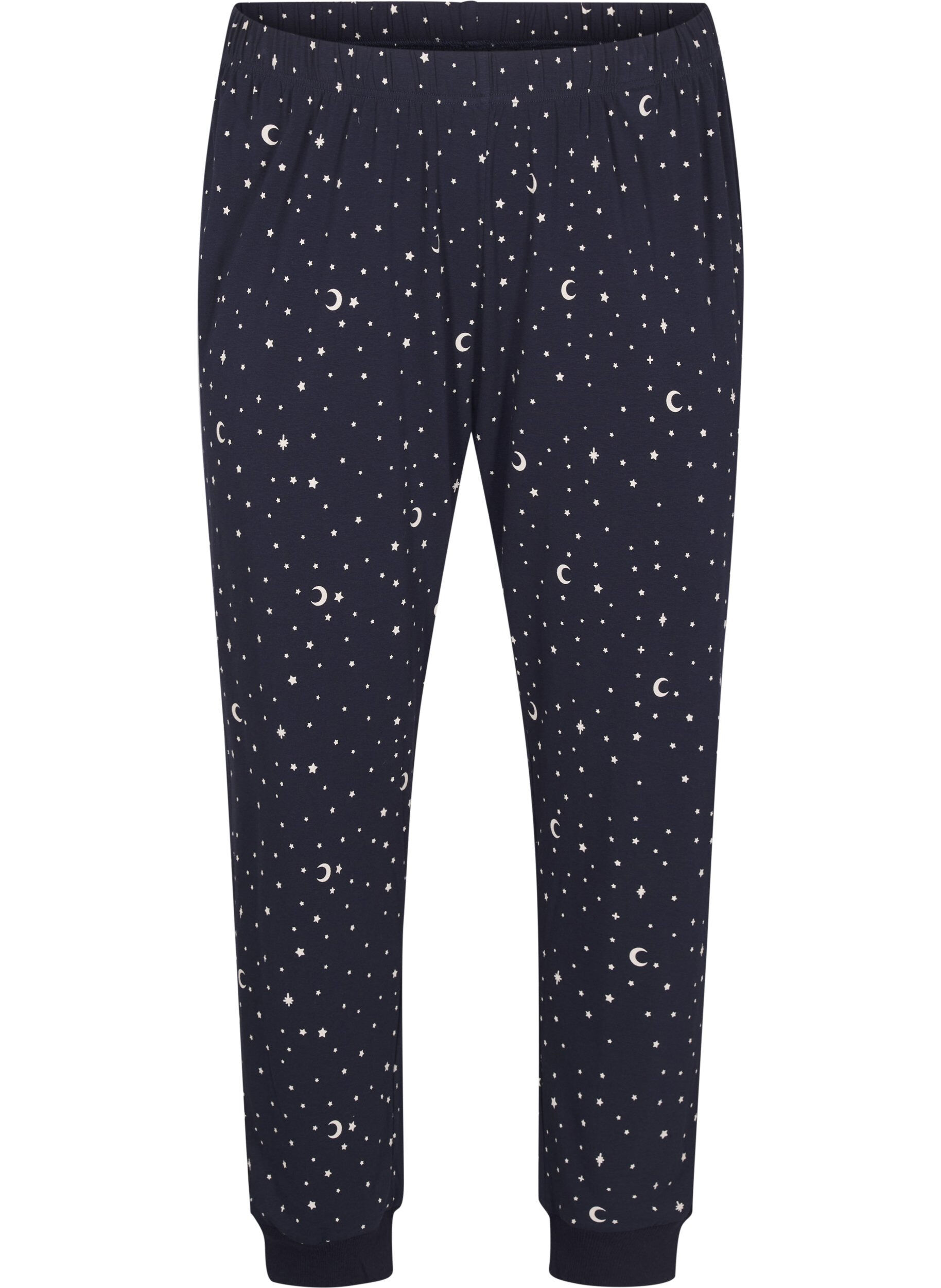 Zizzifashion Printed pyjama trousers, Blue, Packshot image number 0