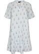 Short A-line dress in cotton muslin, Vanilla, Packshot image number 0