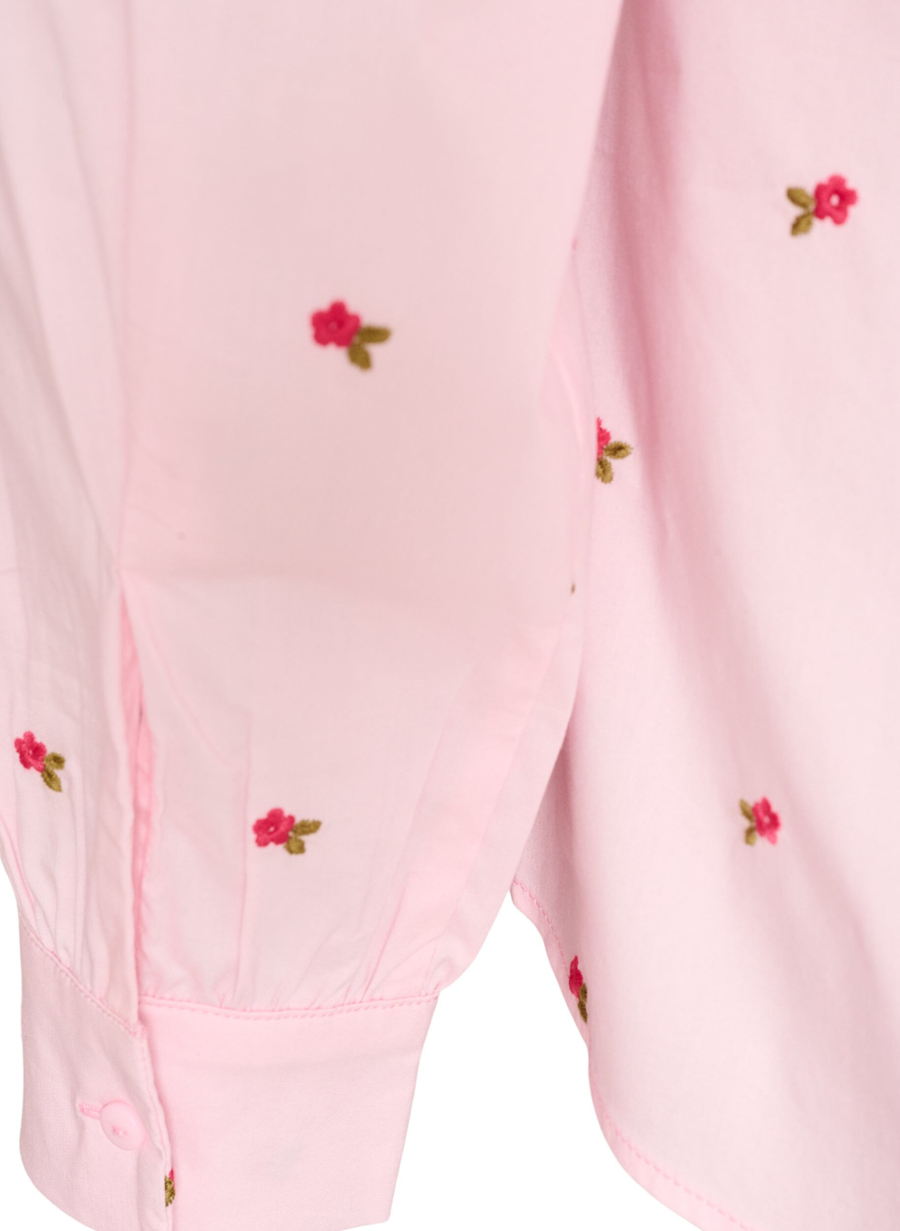 ZizzifashionShirt with embroidered flowers, Pink, Packshot image number 3