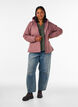 Lightly padded jacket with diamond quilt, Rose, Model image number 1