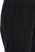 Loose cropped trousers in cotton, Black, Packshot image number 2