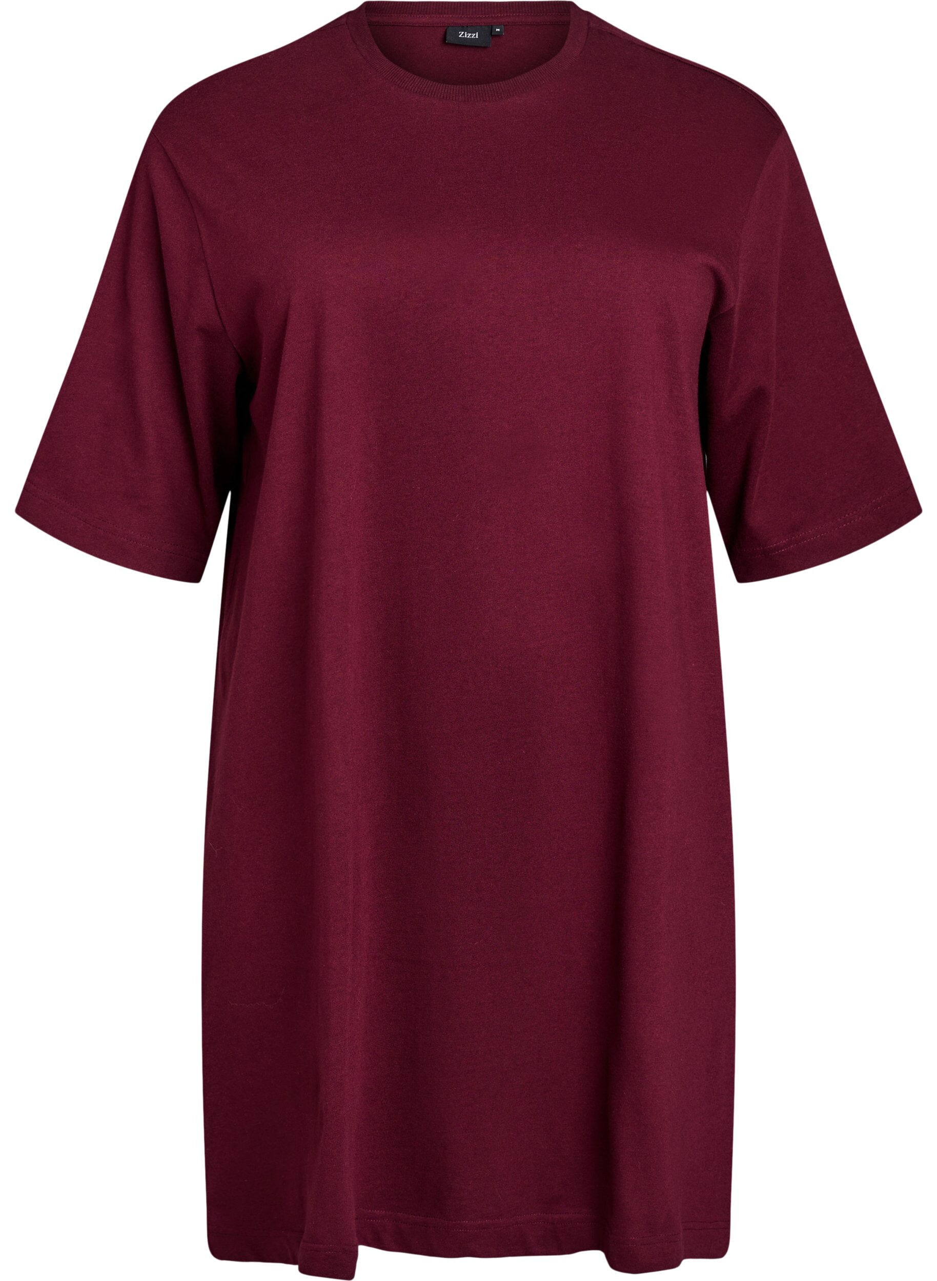 Knee-length cotton T-shirt dress