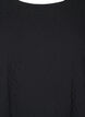 FLASH - Long-sleeved blouse with round neck, Black, Packshot image number 2