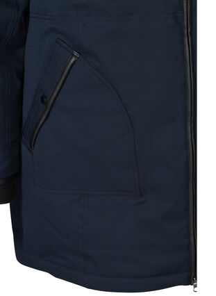 Winter jacket with zip and pockets, Night Sky, Packshot image number 3