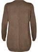 Long knitted cardigan in a viscose blend, Brown, Packshot image number 1