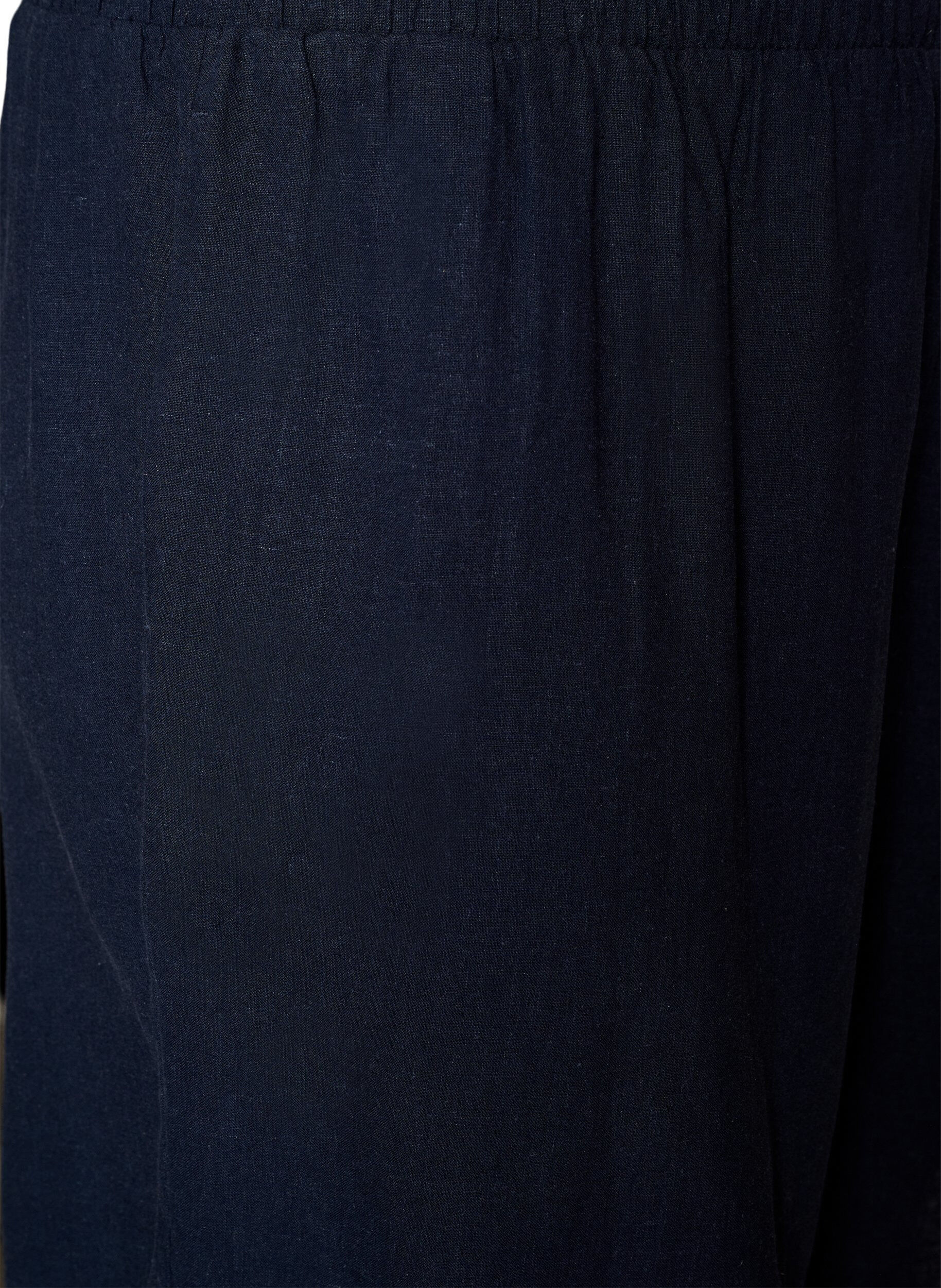 Zizzifashion High-waisted linen and viscose shorts, Blue, Packshot image number 2