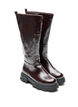 Long boot with a lightly textured look, Brown, Packshot image number 1
