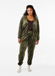 Loose velvet trousers, Green, Model image number 0