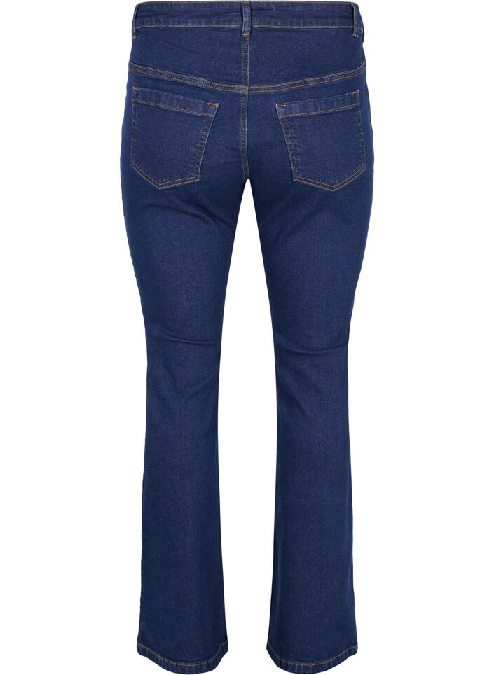 High-waisted Ellen bootcut jeans, Blue, Packshot image number 1