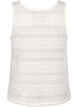 Sleeveless top with hole pattern, Off White, Packshot image number 1