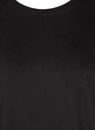 Plain, long-sleeved sweatshirt dress, Black, Packshot image number 2