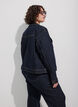 Classic denim jacket with contrast stitching, Blue, Model image number 2
