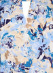 Short sleeve viscose Blouse with print, Blue, Packshot image number 2