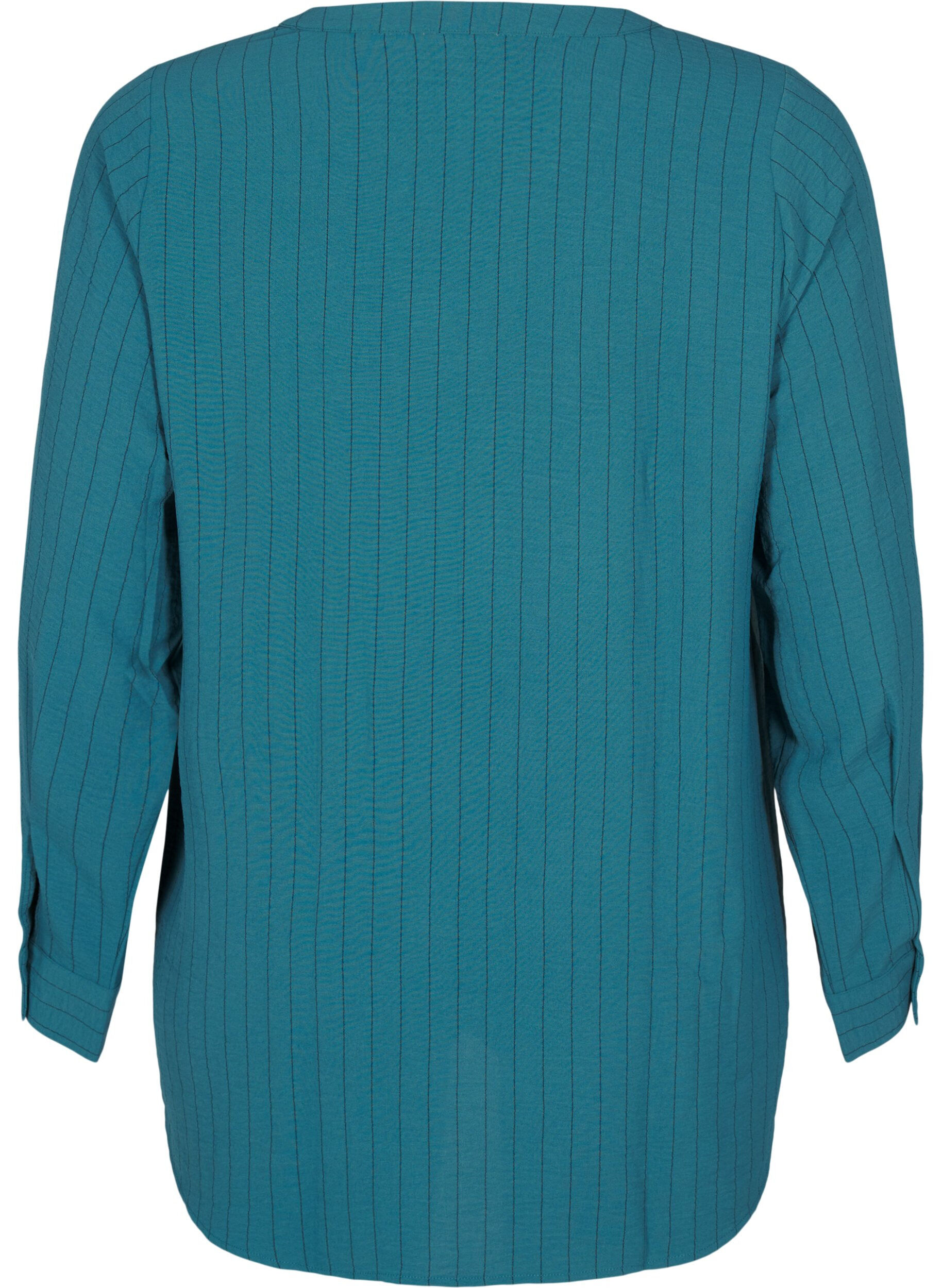 Zizzifashion FLASH - Pinstripe shirt blouse, Green, Packshot image number 1