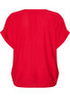 Viscose blouse with buttons and texture, Red, Packshot image number 1