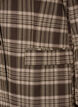 Checked blazer with pockets and back vent, Brown, Packshot image number 3