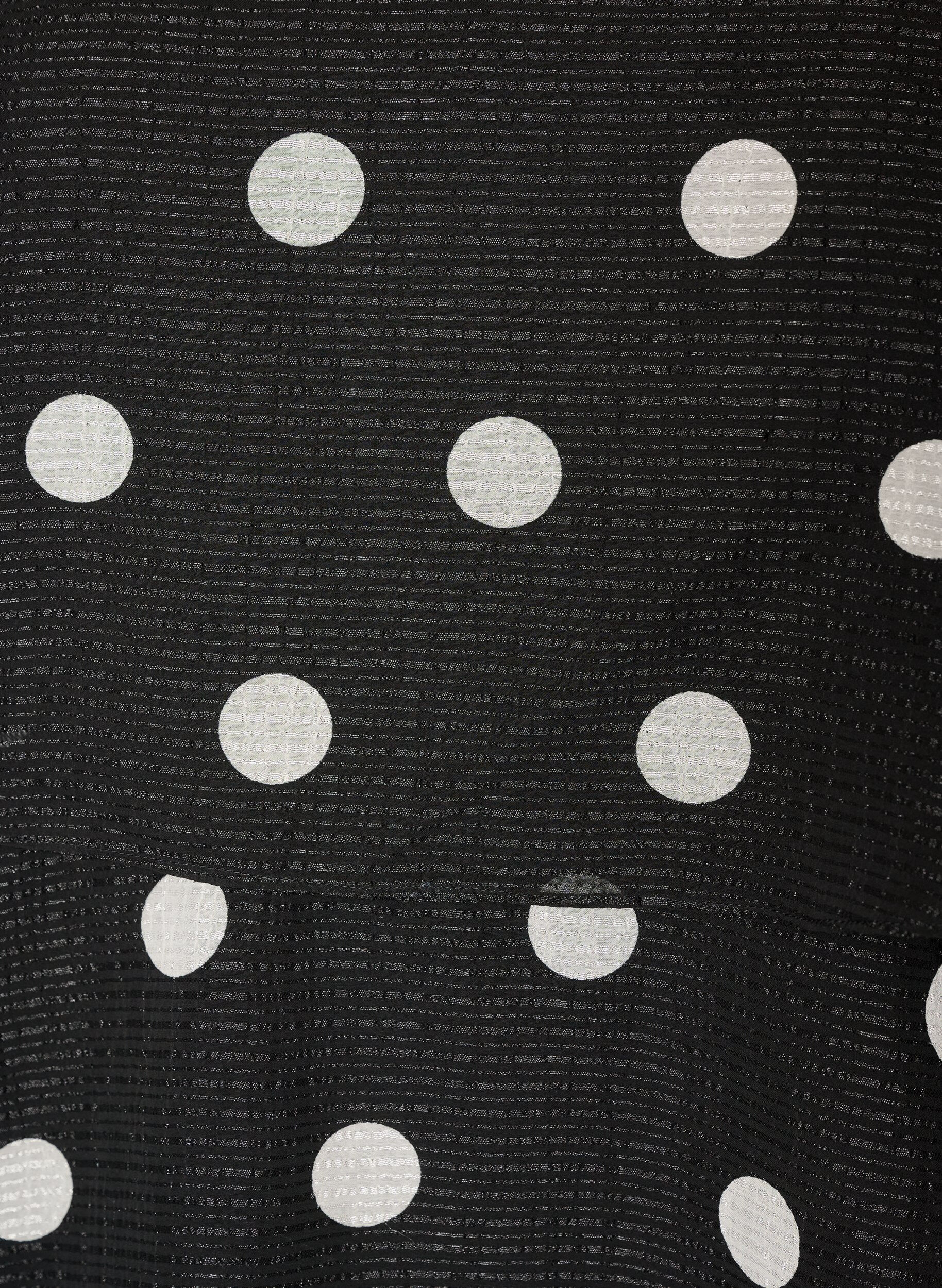 Zizzifashion Layered dress with ruffles and spaghetti straps, Black, Packshot image number 2