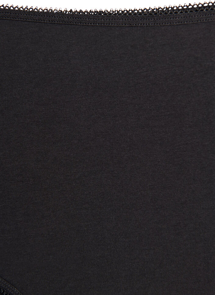 3-pack regular waist cotton briefs, Black, Packshot image number 3