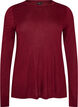 Long-sleeved blouse in wool and viscose, Red, Packshot image number 0