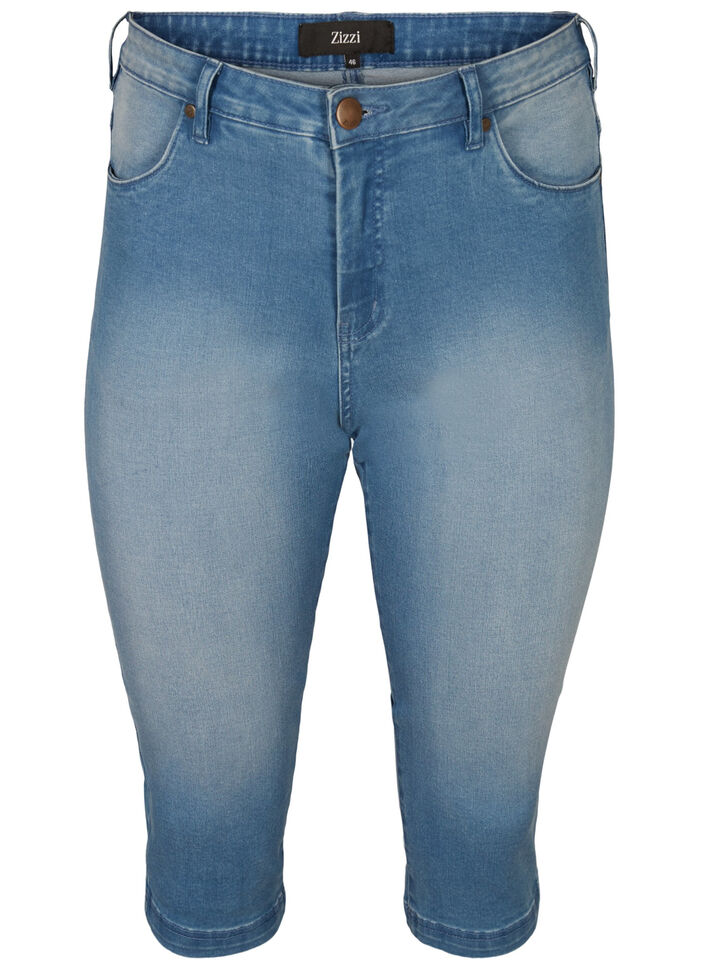 High waisted Amy capri jeans with super slim fit, Light Blue, Packshot image number 0