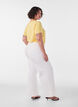 Basic plain cotton t-shirt, Yellow, Model image number 2