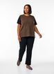 Knitted vest with ribbed edges, Green, Model image number 1
