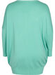 Knitted jumper with round neckline, Dusty Jade Green, Packshot image number 1