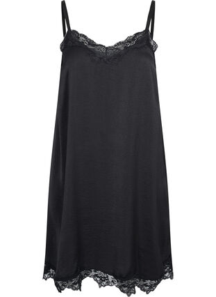 Lacy nightgown, Black, Packshot image number 0