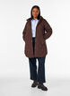 Mid-length quilted jacket with a hood, 1682, Model image number 1