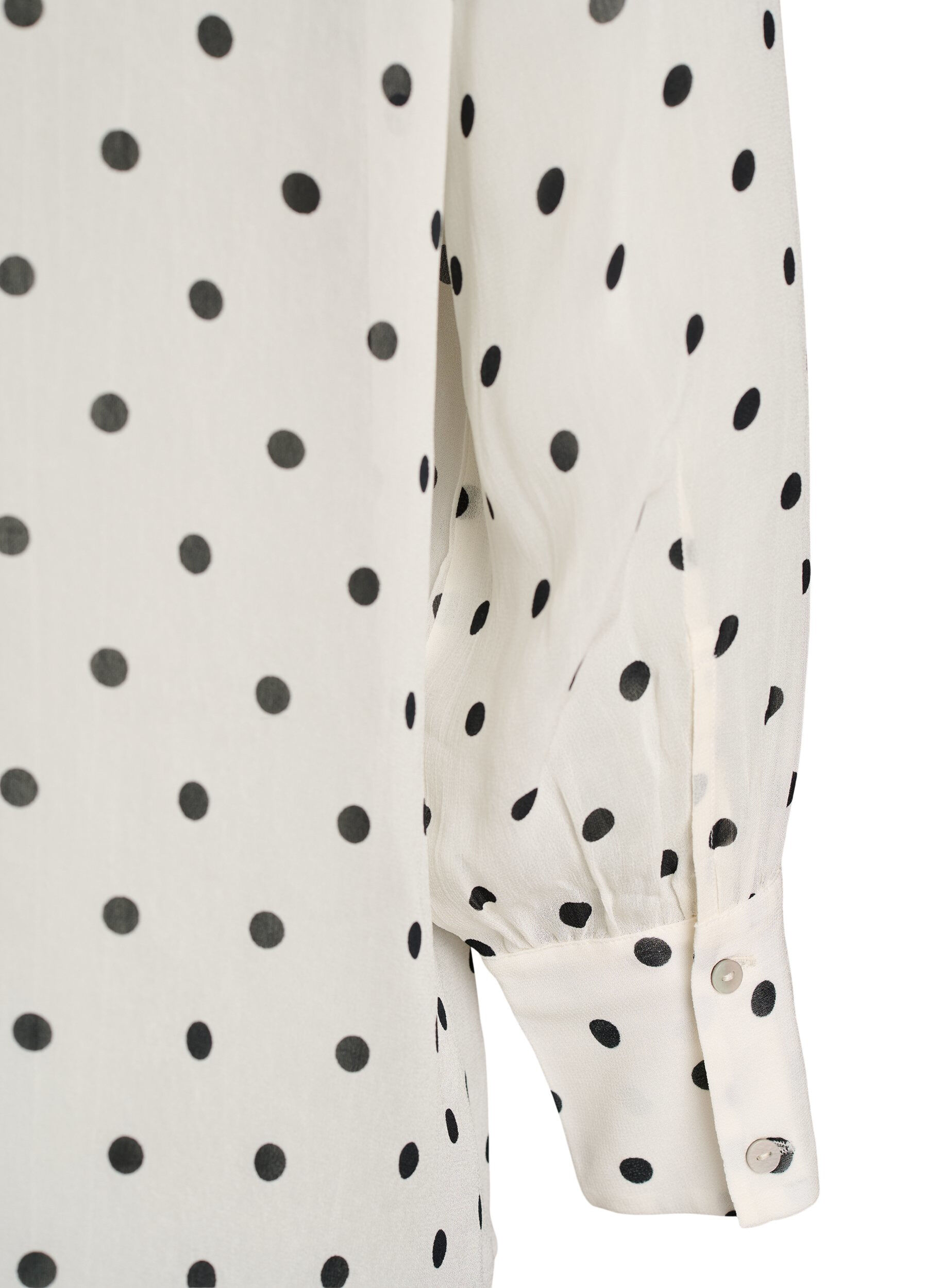 ZizzifashionViscose blouse with a ruffle collar, White, Packshot image number 3