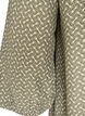 Patterned viscose blouse with 3/4-sleeves, Green, Packshot image number 3