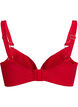 Underwire bikini bra with draping, Red, Packshot image number 1