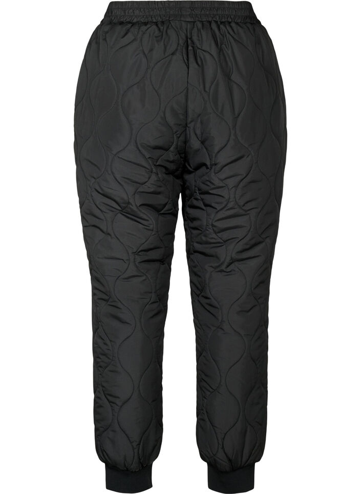 Quilted thermal pants, Black, Packshot image number 1