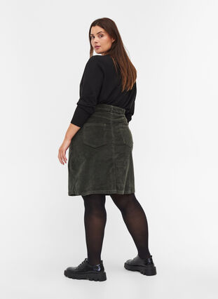 Cotton velvet skirt, Urban Chic, Model image number 1