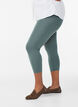 Basic 3/4 leggings in viscose, Green, Model image number 0
