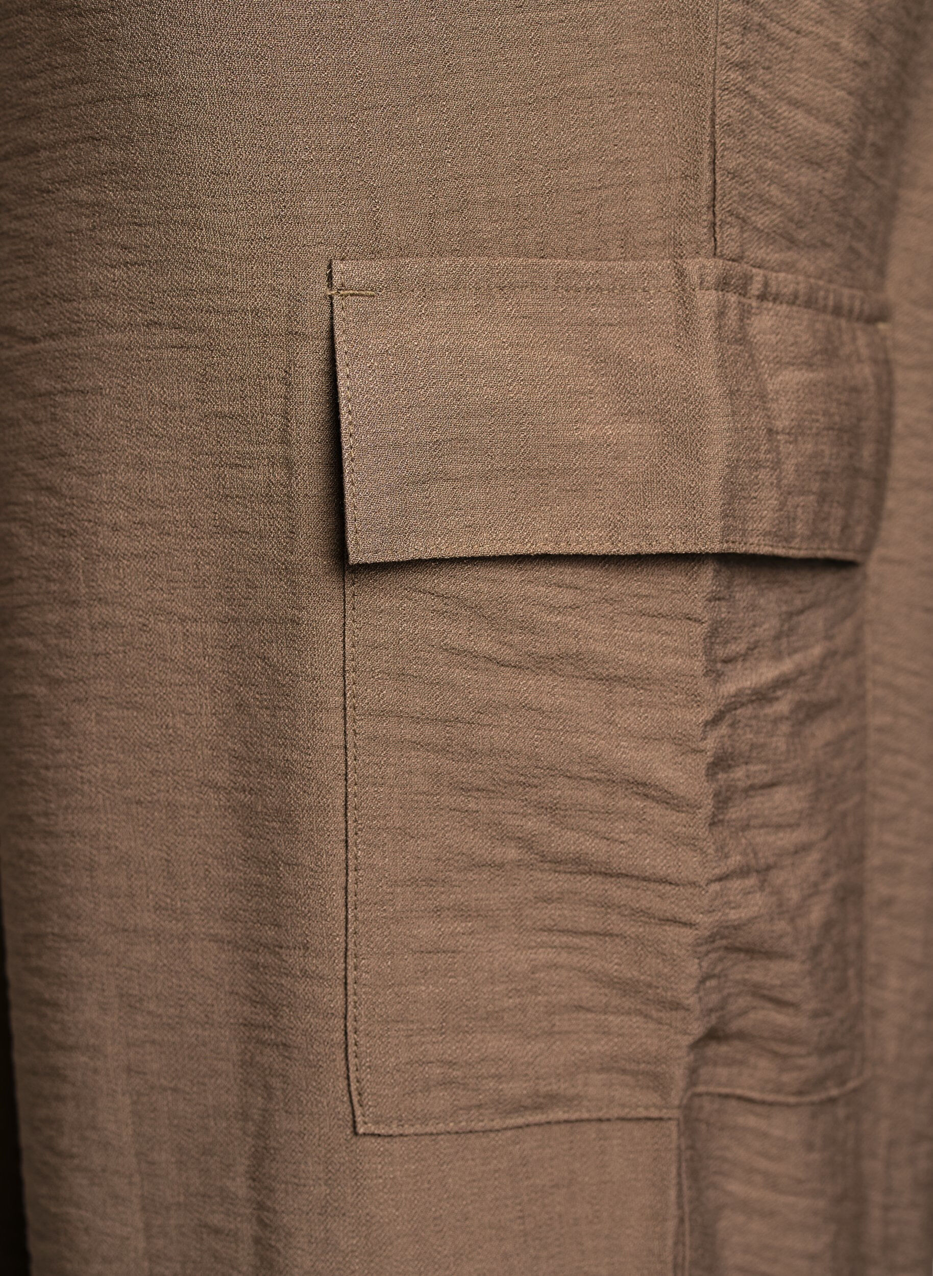Zizzifashion High-waisted cargo trousers, Beige, Packshot image number 3