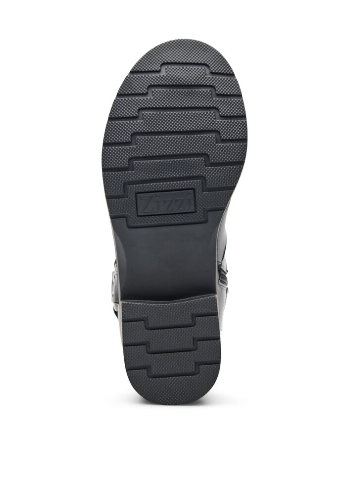 Short biker boot, Black, Packshot