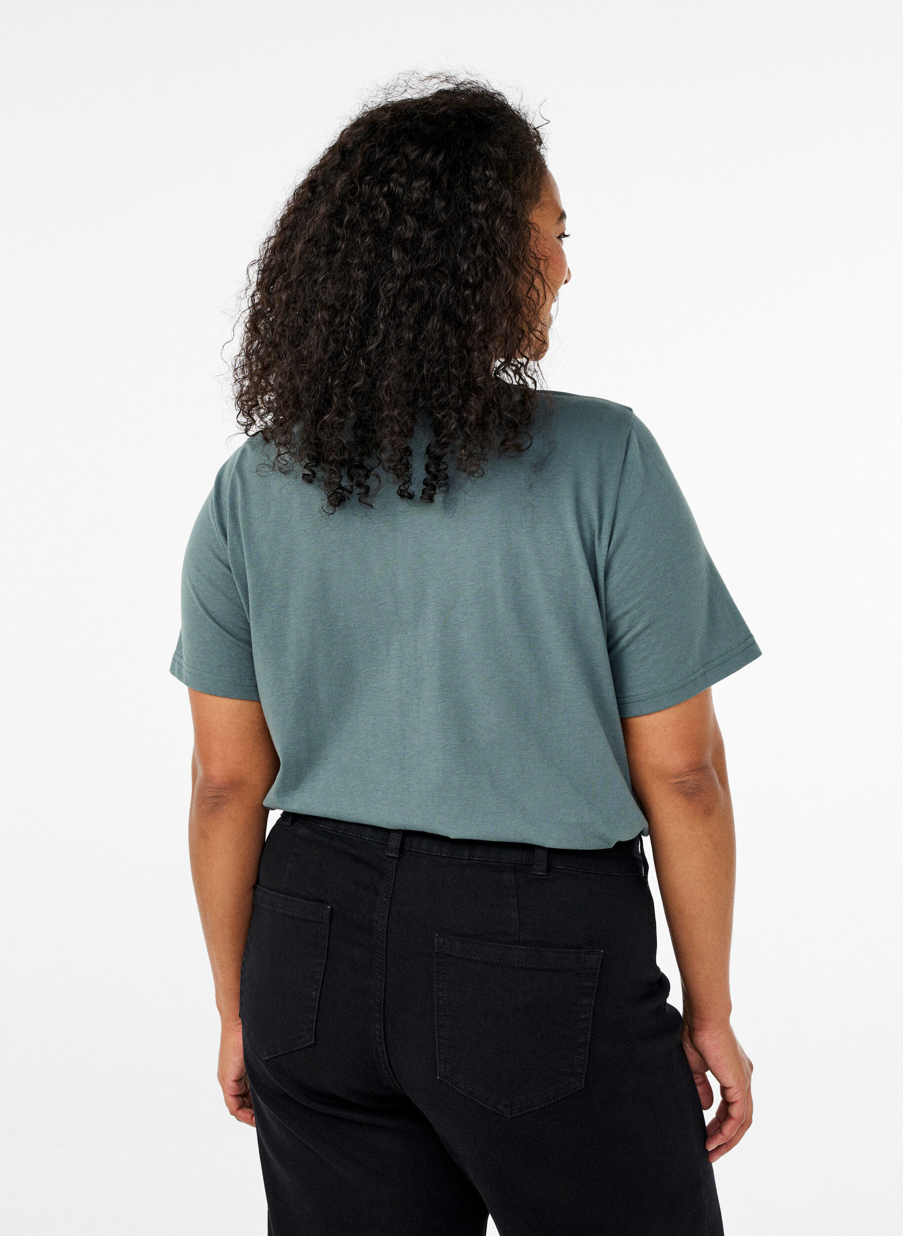 Zizzifashion FLASH - T-shirt with motif, Green, Model image number 2